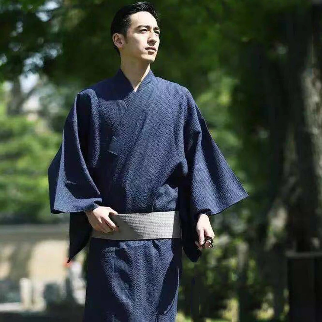 Kimono Traditionnel Homme en Coton - Style Asiatique