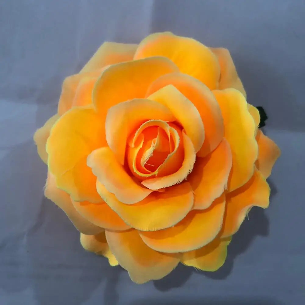 Pince à Cheveux Fleur Rose Satinée pour Femme