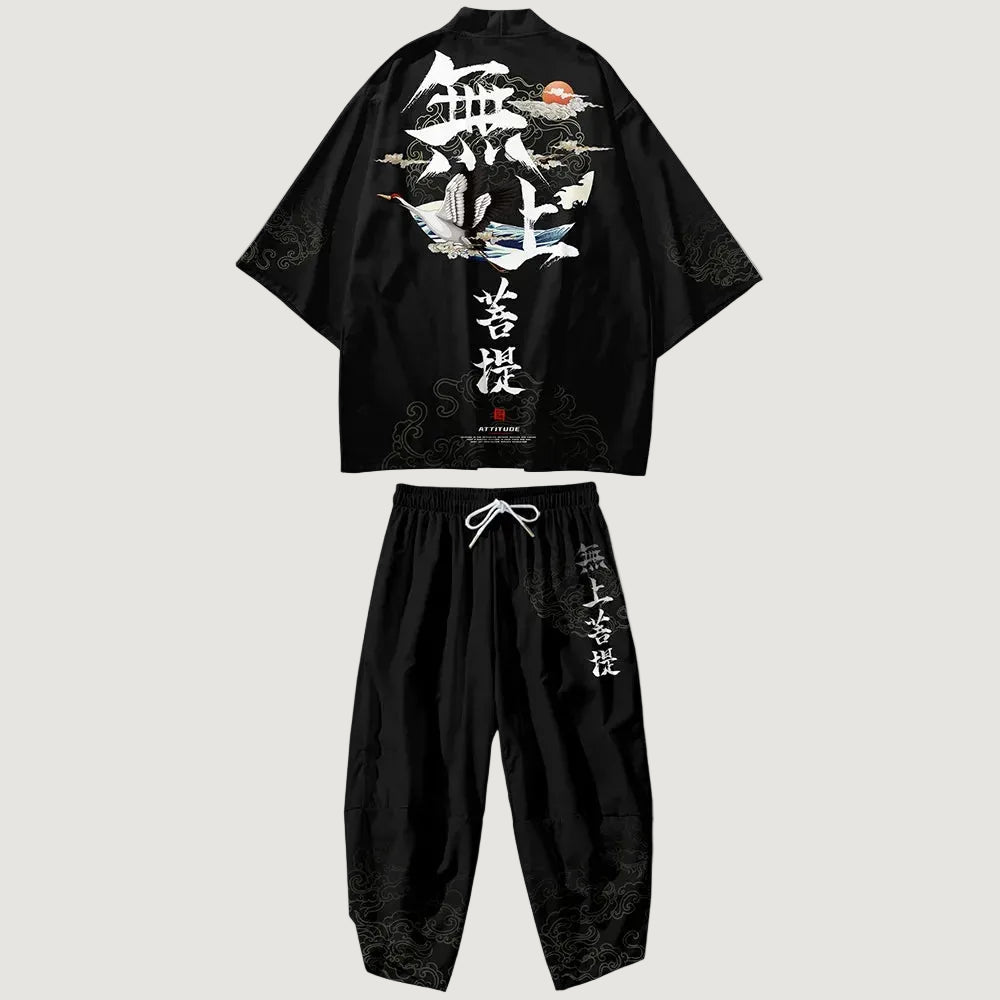Ensemble Kimono Homme Style Japonais Léger