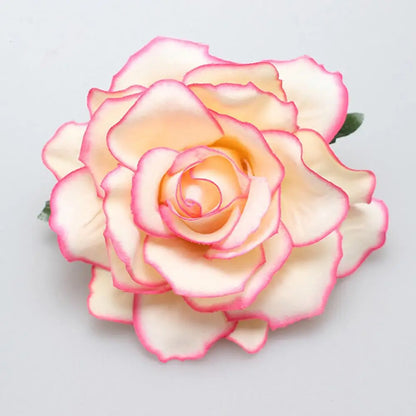 Pince à Cheveux Fleur Rose Satinée pour Femme