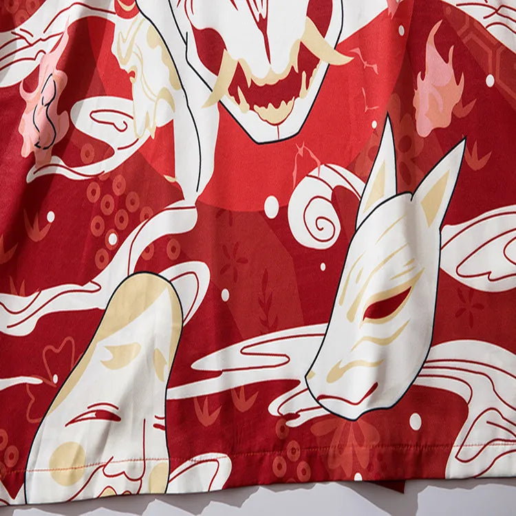 Kimono Court Homme Style Japonais avec Motifs