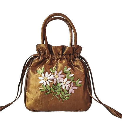 Sac à Main "Bourse Traditionnelle" Femme - Brodé Floral