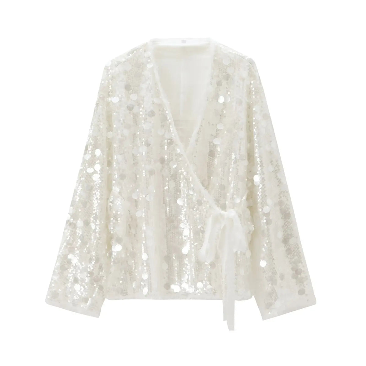 Kimono Court Femme à Sequins