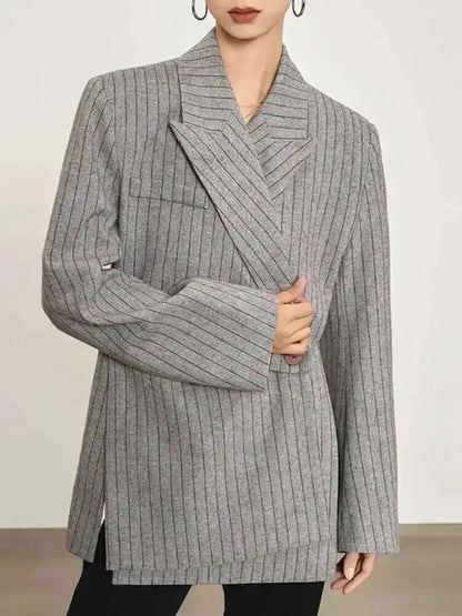 Blazer Femme Rayé Style "Office Lady"