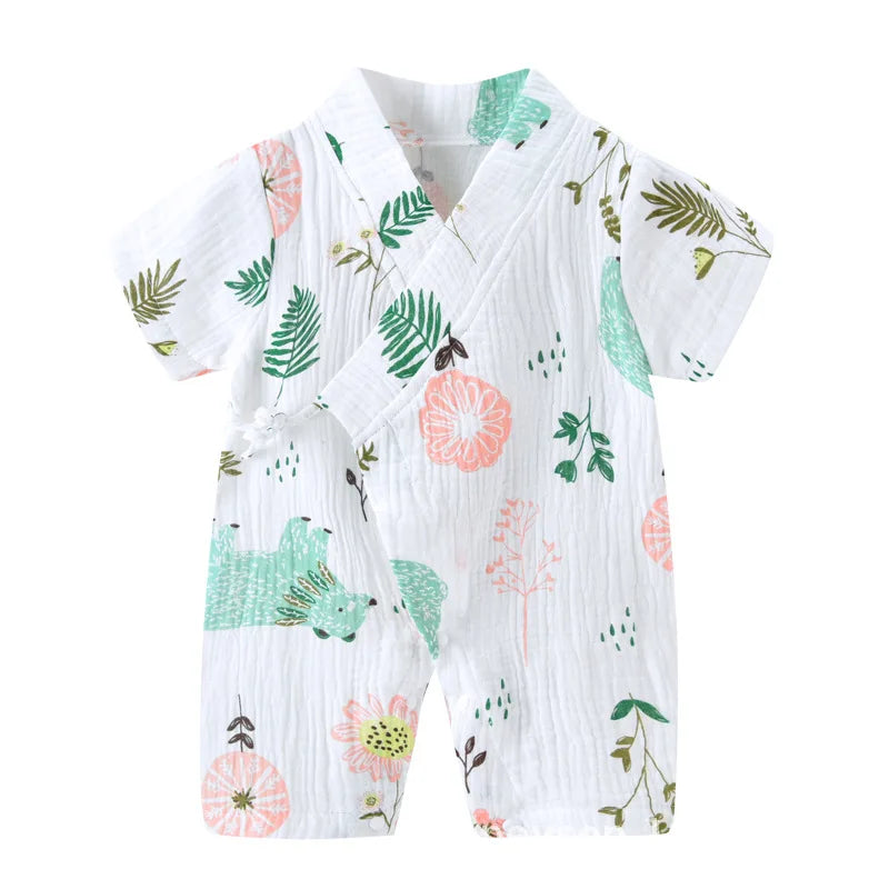 Barboteuse Bébé Été en Coton Doux - Unisexe