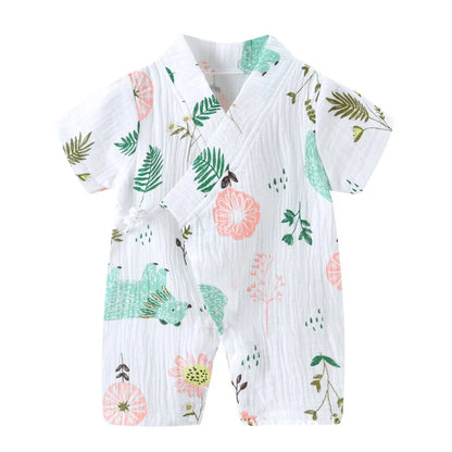 Barboteuse Bébé Été en Coton Doux - Unisexe
