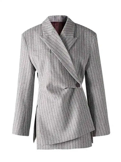 Blazer Femme Rayé Style "Office Lady"