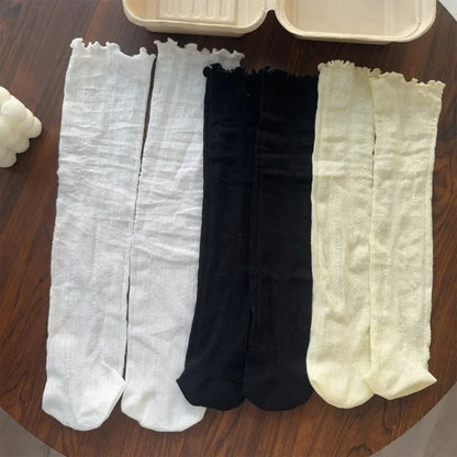 Chaussettes fines en dentelle pour femme - Style japonais doux