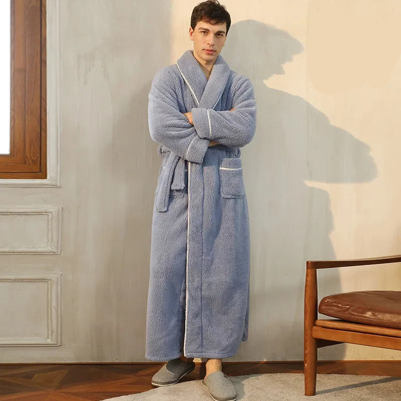 Kimono Peignoir Polaire Doux et Confortable pour Femme et Homme