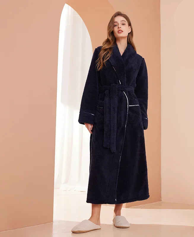 Kimono Peignoir Polaire Doux et Confortable pour Femme et Homme