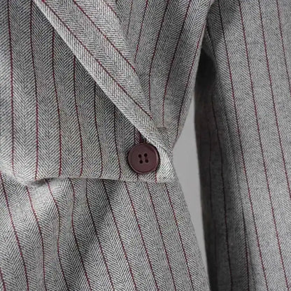 Blazer Femme Rayé Style "Office Lady"