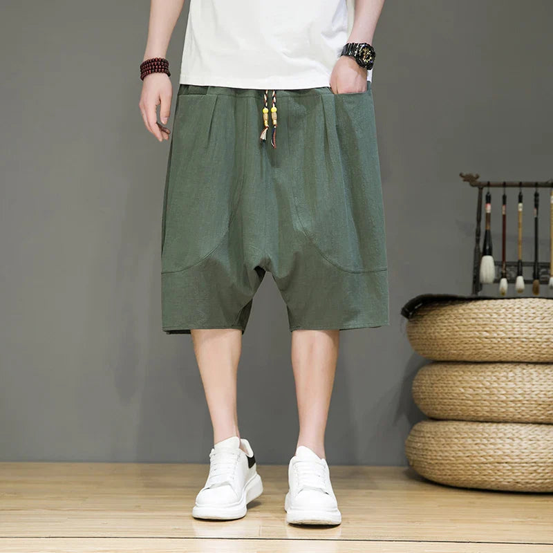 Short Homme Style Chinois Casual Printemps/Été
