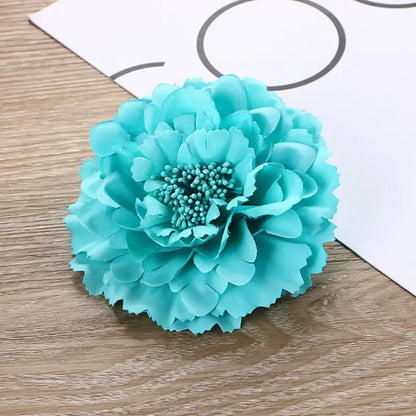 Pince à Cheveux Fleur Rose Satinée pour Femme - Accessoire Élégant