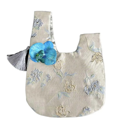 Sac Japonais Femme à Pompon Fleur - Style Coréen Polyvalent
