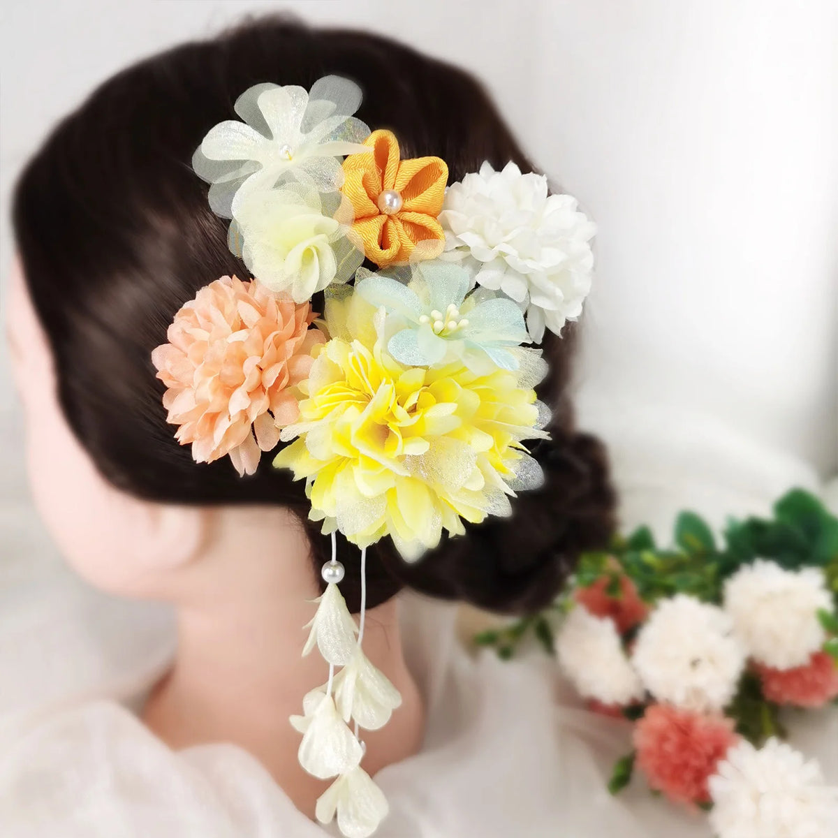 Pince à Cheveux Fleur Élégante - Accessoire de Mode pour Adultes et Filles