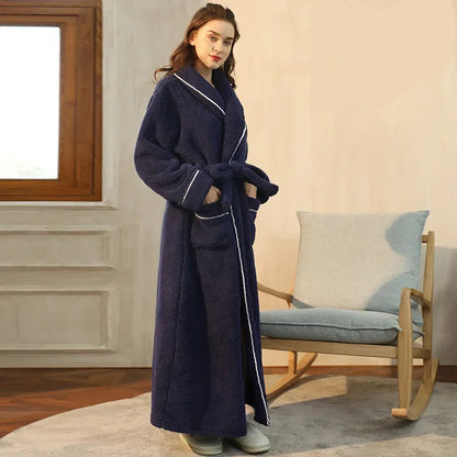 Kimono Peignoir Polaire Doux et Confortable pour Femme et Homme