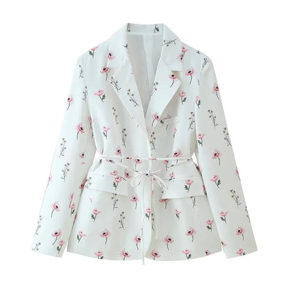 Blazer Fleuri Femme Style Prairie Chic
