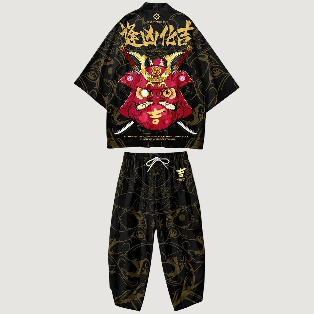 Ensemble Kimono Homme Motif Japonais