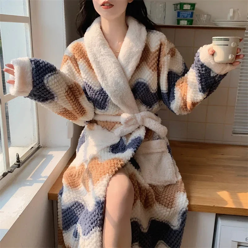 Kimono Peignoir Polaire Femme - Confortable et Chaud