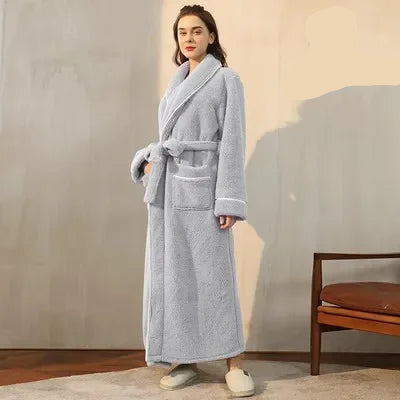 Kimono Peignoir Polaire Doux et Confortable pour Femme et Homme