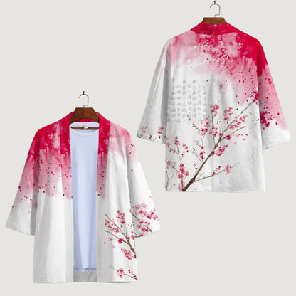 Kimono Court Imprimé 3D Unisexe - Style Japonais Moderne