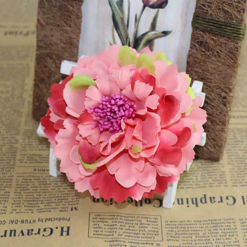 Pince à Cheveux Fleur Rose Satinée pour Femme - Accessoire Élégant