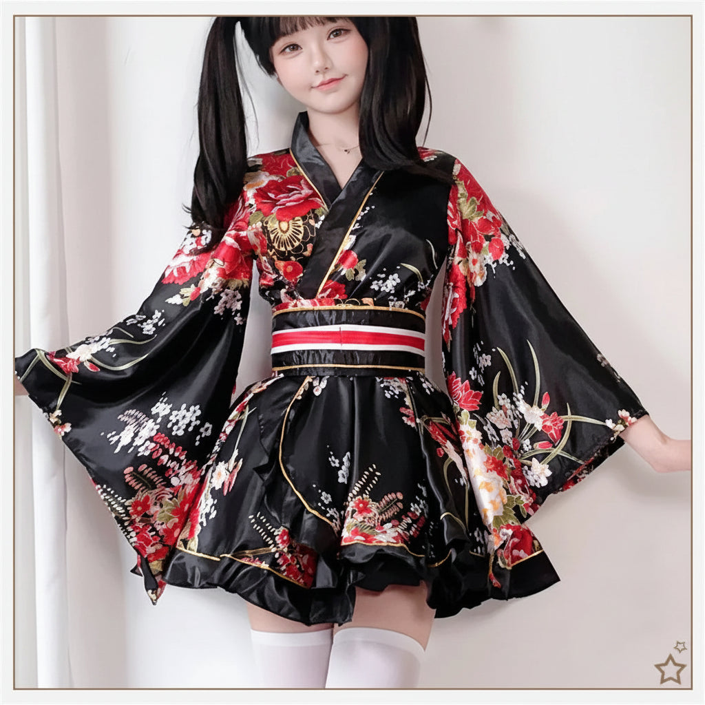 Kimono Fleuri Femme Style Japonais