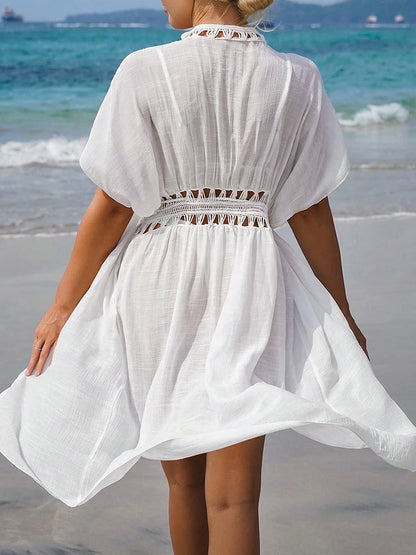 Kimono Long en Crochet pour Femme - Style Élégant et Léger