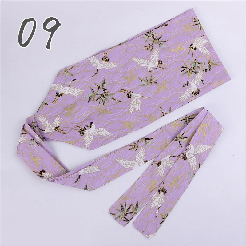 Ceinture Kimono Femme Imprimée - Largeur 10cm ou 15cm