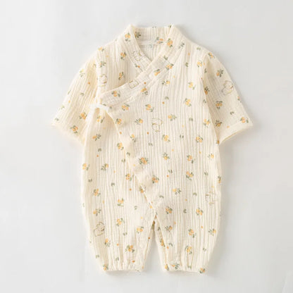 Barboteuse Bébé 100% Coton - Confort & Style pour Été