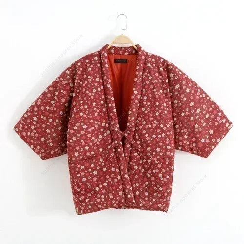 Kimono Veste Long Femme Coton