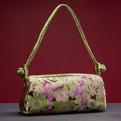 Sac à Main "Sunny Beach" en Soie, Style Floral et Polyvalent