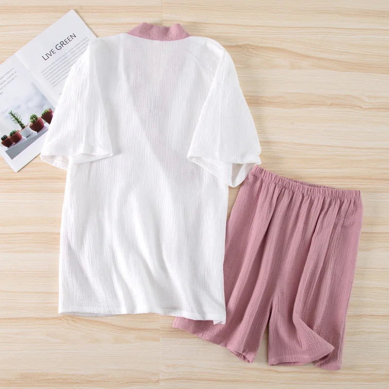 Pyjama Court Femme Coton