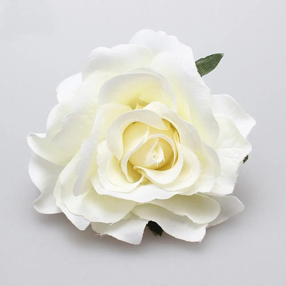 Pince à Cheveux Fleur Rose Satinée pour Femme