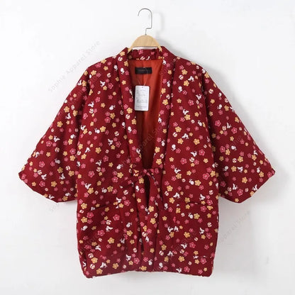 Kimono Veste Long Femme Coton