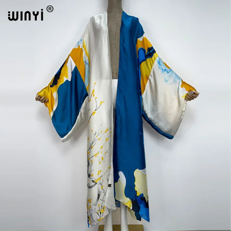Kimono Long Imprimé Style Bohème