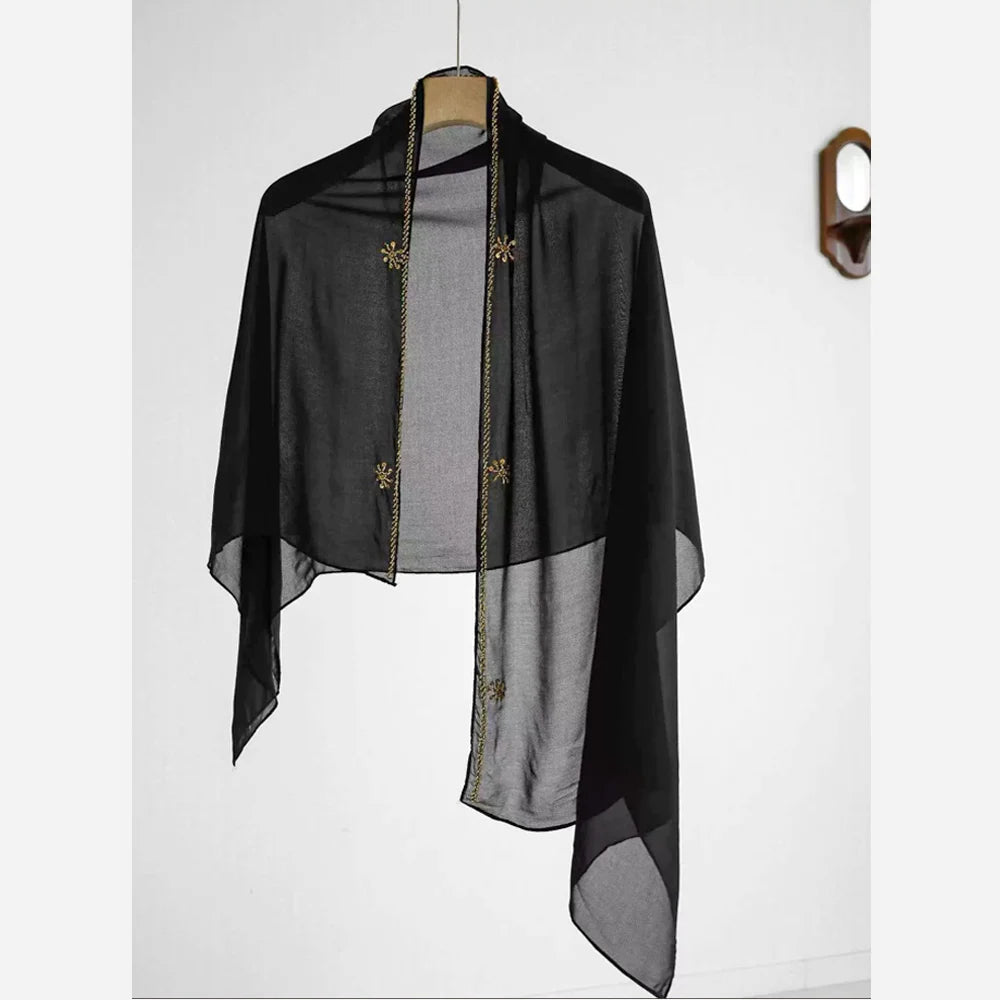 Ensemble Abaya Longue Femme avec Foulard - Chic et Léger