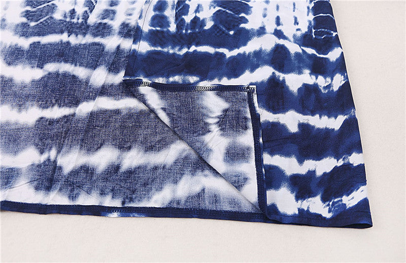 Kimono Long Femme Style Bohème- Motif Tie and Dye