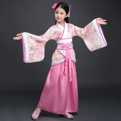 Kimono Fille Traditionnel pour Danse et Spectacle - Tailles et Couleurs Variées