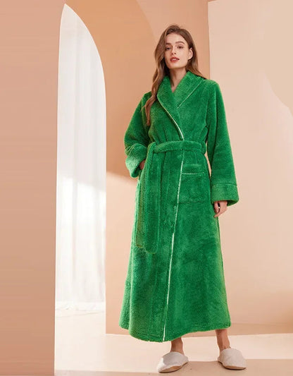 Kimono Peignoir Polaire Doux et Confortable pour Femme et Homme