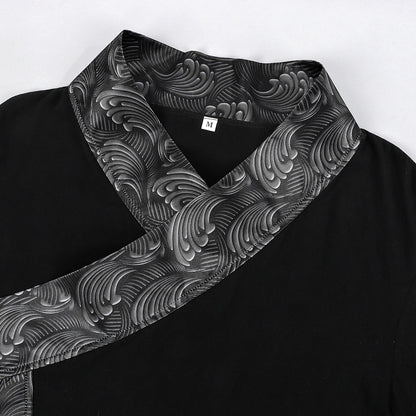 Kimono Asymétrique Punk Unisexe - Style Médiéval