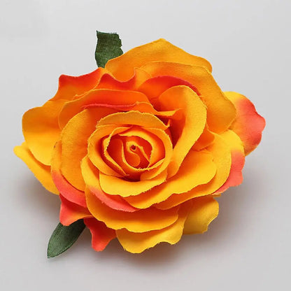 Pince à Cheveux Fleur Rose Satinée pour Femme