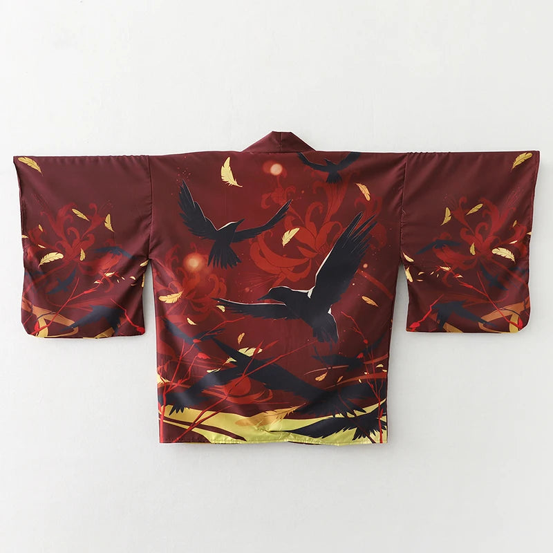 Kimono Court Léger  Motif Japonais - Mixte