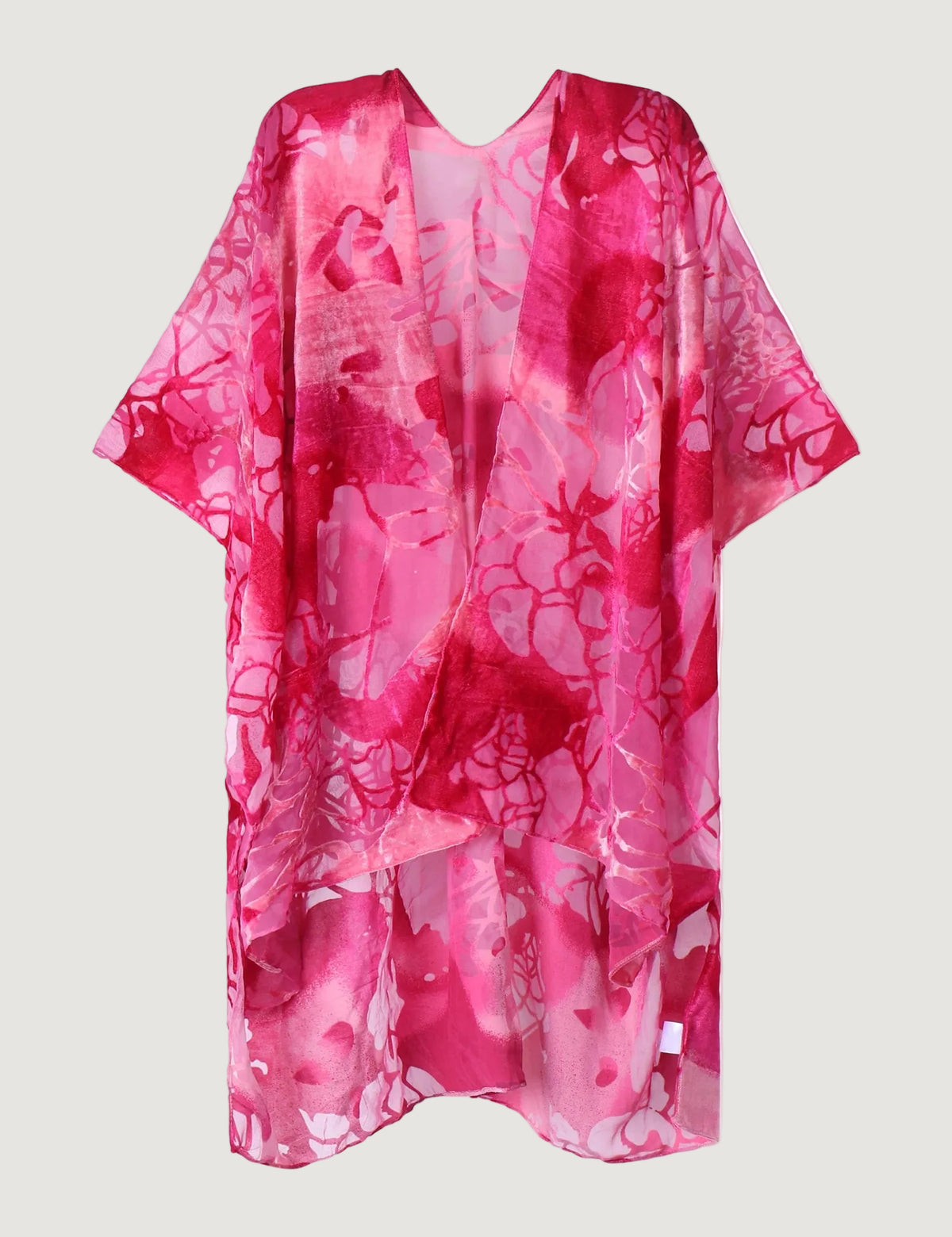 Kimono Court Fleuri Femme
