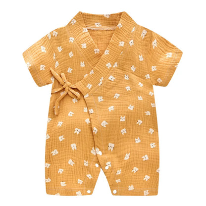 Barboteuse Bébé en Coton Muslin Doux - Idéale pour l'Été