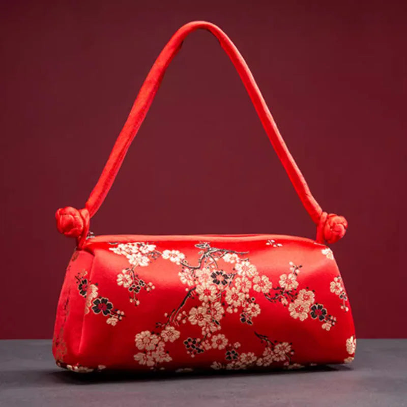 Sac à Main "Sunny Beach" en Soie, Style Floral et Polyvalent