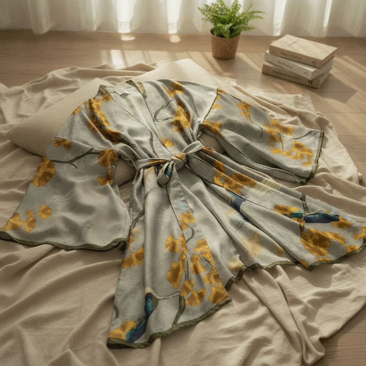 Kimono Long Imprimé Bohème Femme - Polyester Léger