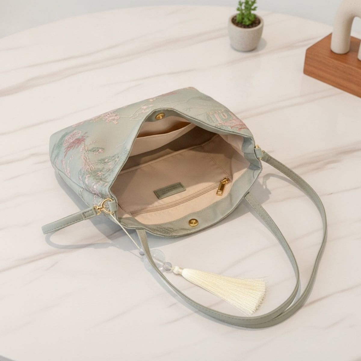 Sac Bandoulière Femme en Soie - Style Mode