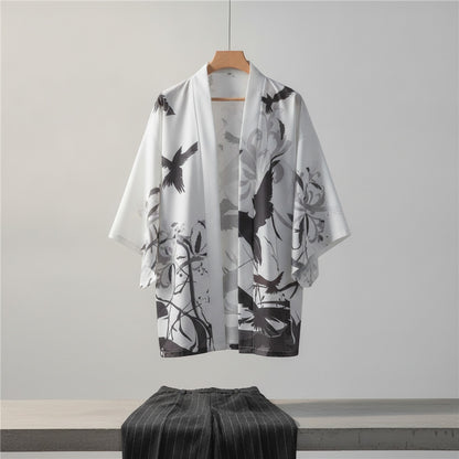 Kimono Homme Polyester Style Traditionnel Japonais