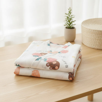 Pyjama Femme en Coton V-Neck Floral - Confort & Respirabilité
